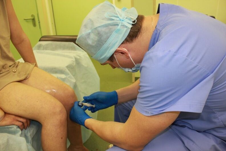Intraartikulární injekce jsou poslední možností u velmi závažných lézí kolene